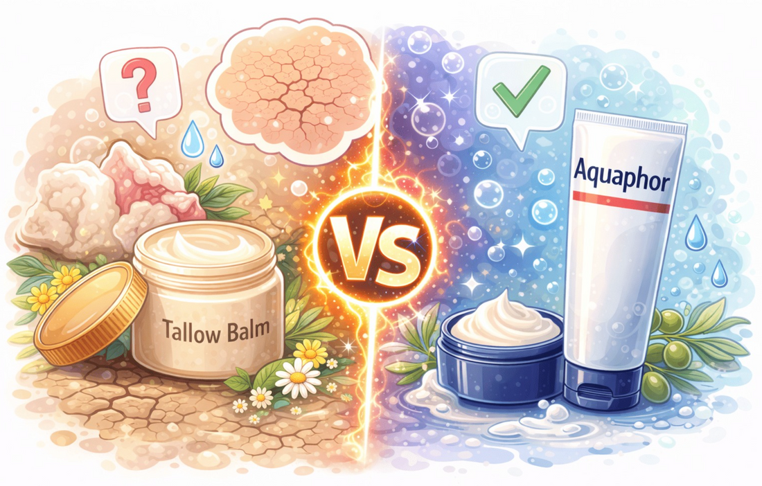 Tallow Balm vs Aquaphor: What’s Best for Dry Skin?