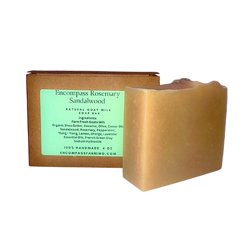 Rosemary Sandalwood Goat's Milk Bar Soap