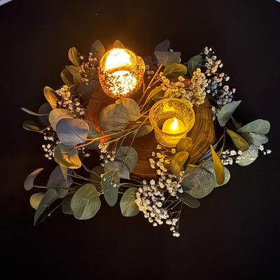 Handmade Large Natural Wood Decorative Centerpiece